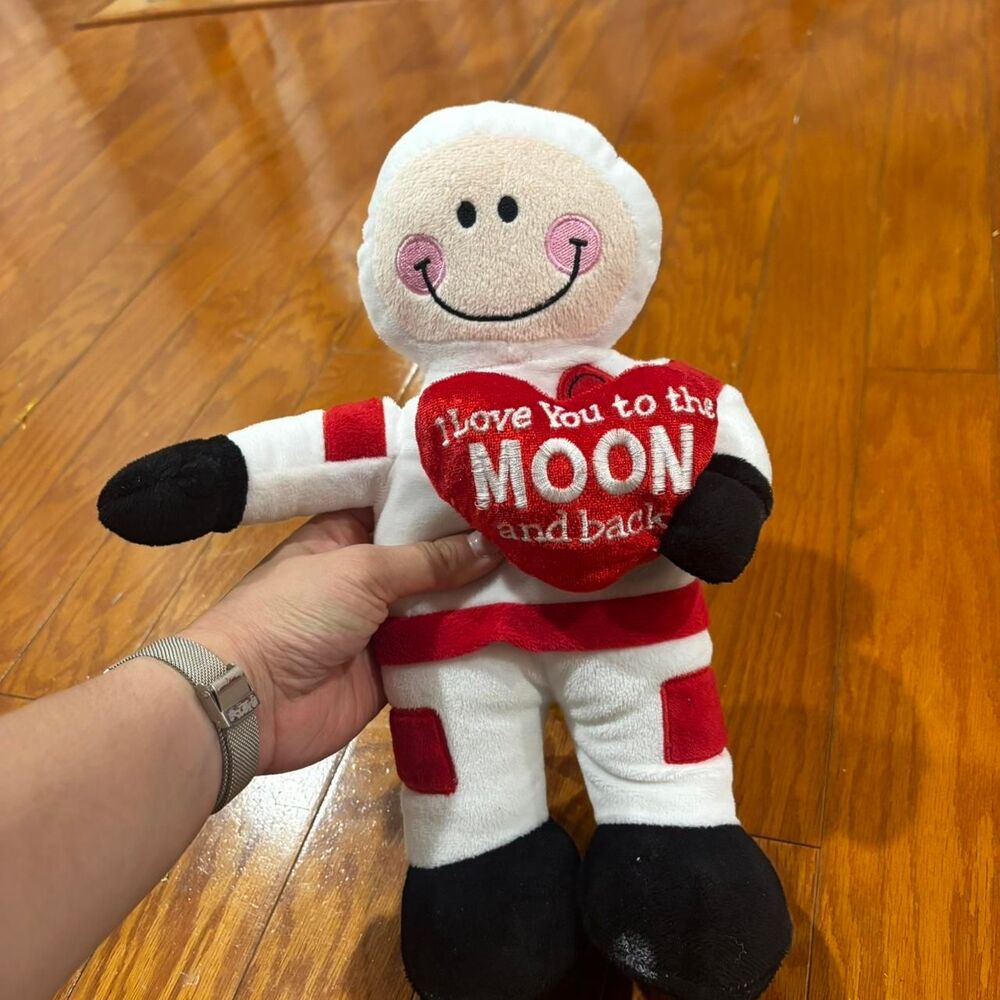PLUSH TOY I Love You To The Moon And Back Stuffed Animal Soft Cuddly Gift